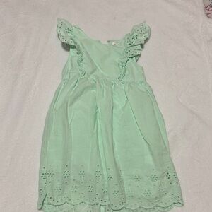 Girl Jumping Beans Eyelet Flutter Sleeve Dress